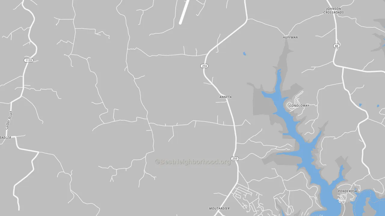 Transit Grade map of Anneta, KY