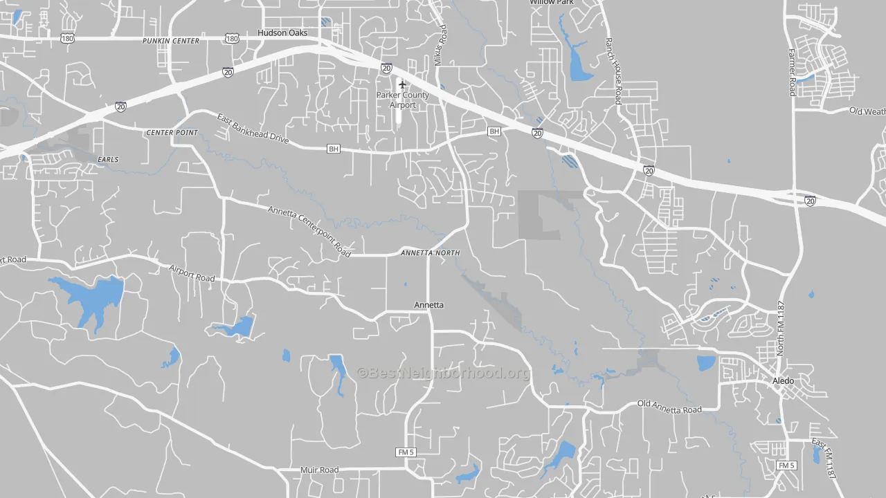 Transit Grade map of Annetta North, TX