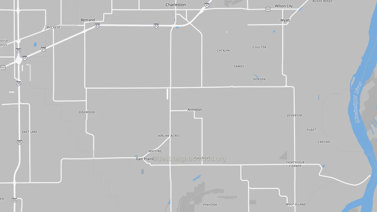 Transit Grade map of Anniston, MO