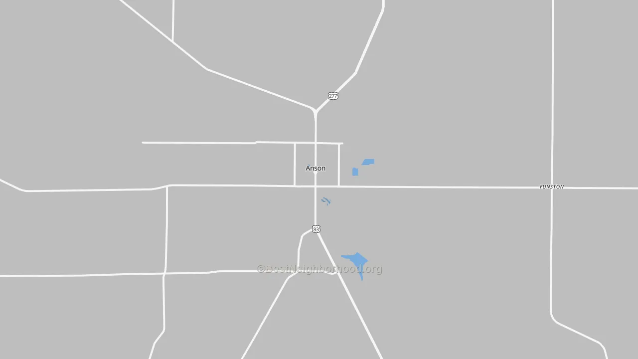 Transit Grade map of Anson, TX