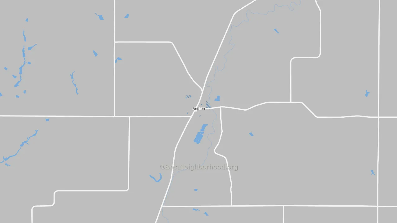 Transit Grade map of Anthon, IA