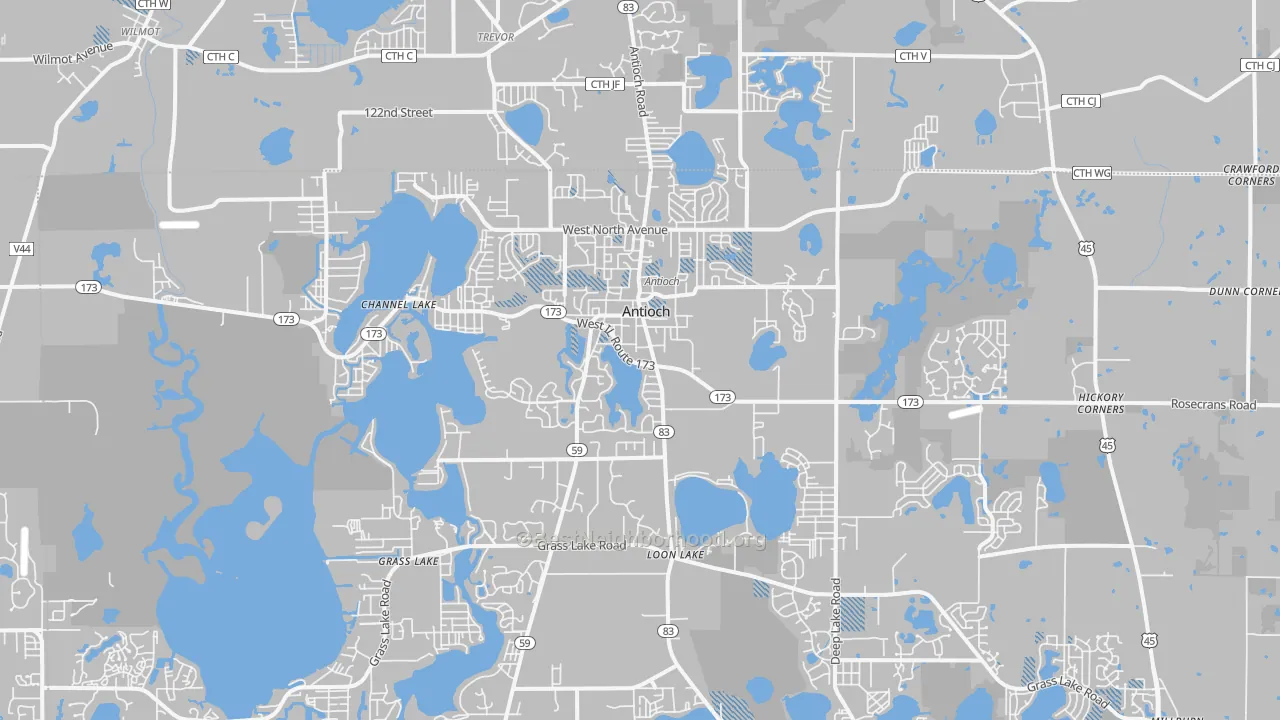 Transit Grade map of Antioch, IL