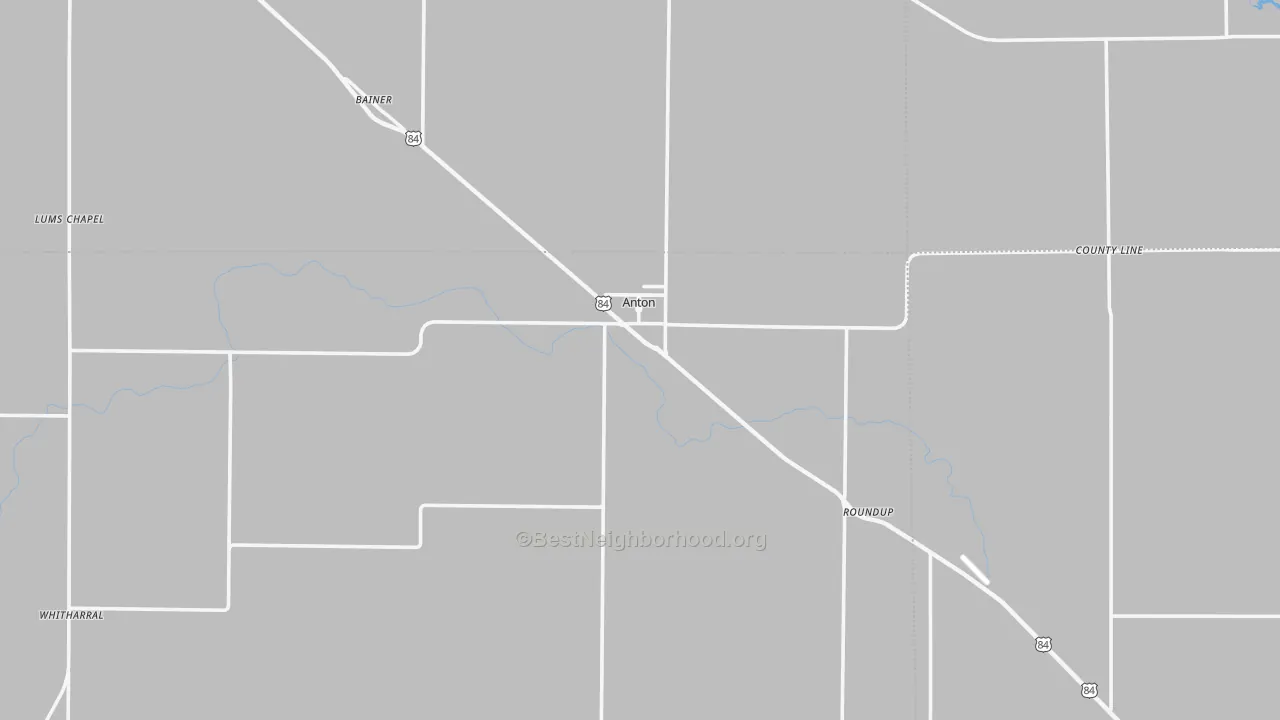 Transit Grade map of Anton, TX
