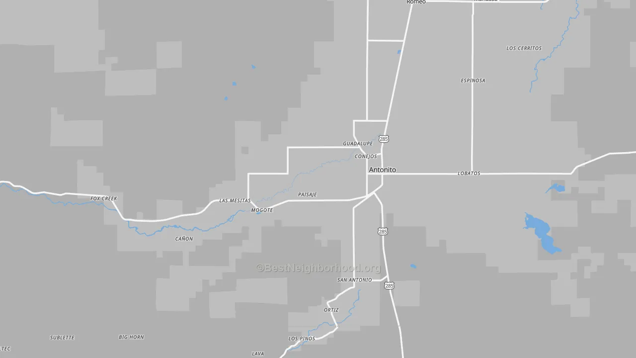 Transit Grade map of Antonito, CO