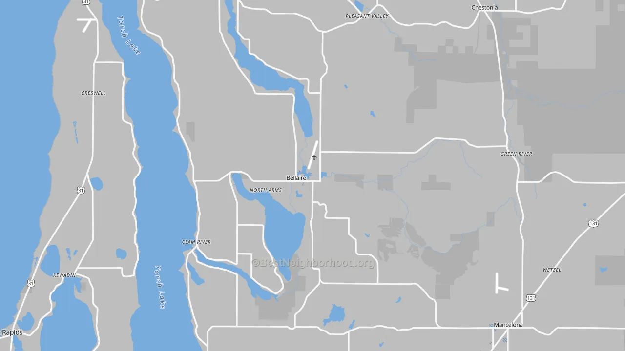 Transit Grade map of Antrim County, MI