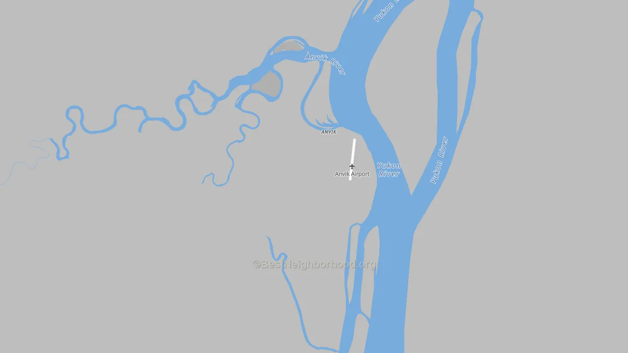 Transit Grade map of Anvik, AK