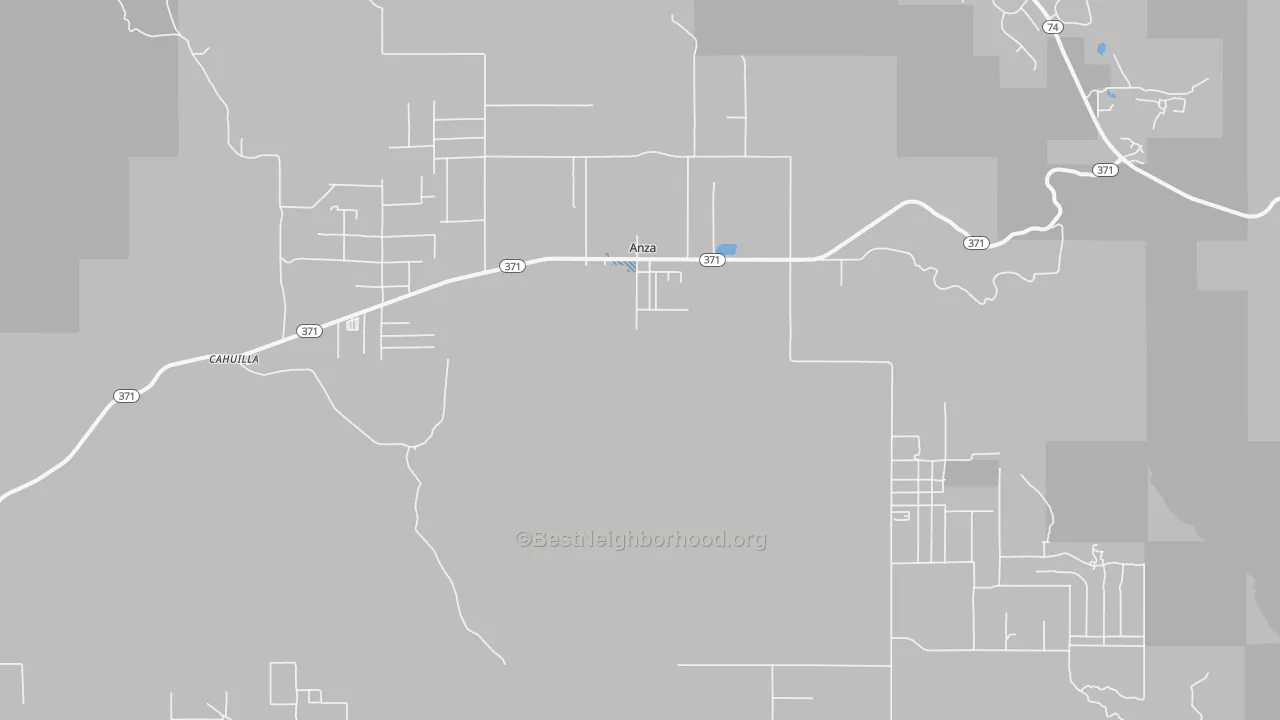 Transit Grade map of Anza, CA