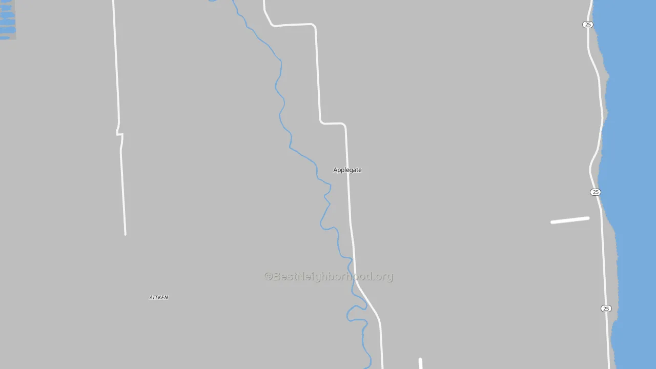 Transit Grade map of Applegate, MI