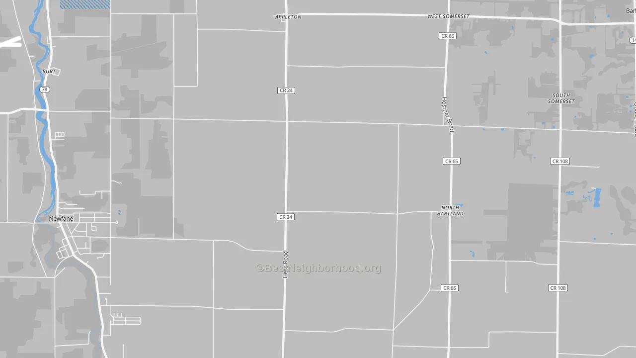 Transit Grade map of Appleton, NY