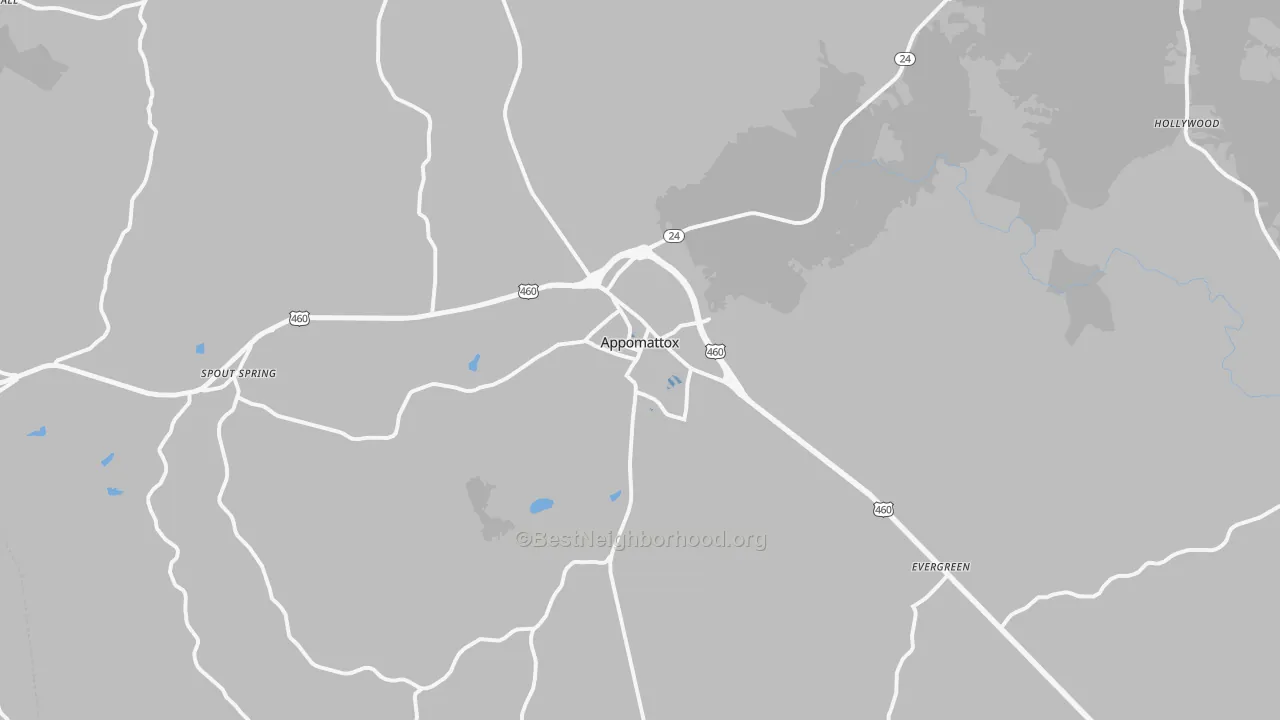 Transit Grade map of Appomattox, VA