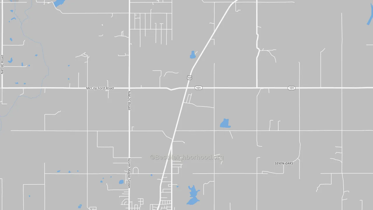 Transit Grade map of Aqua Park, OK