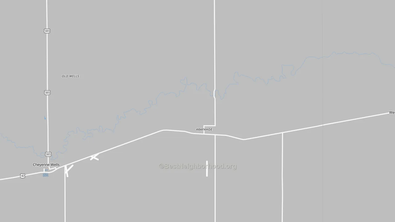 Transit Grade map of Arapahoe, CO