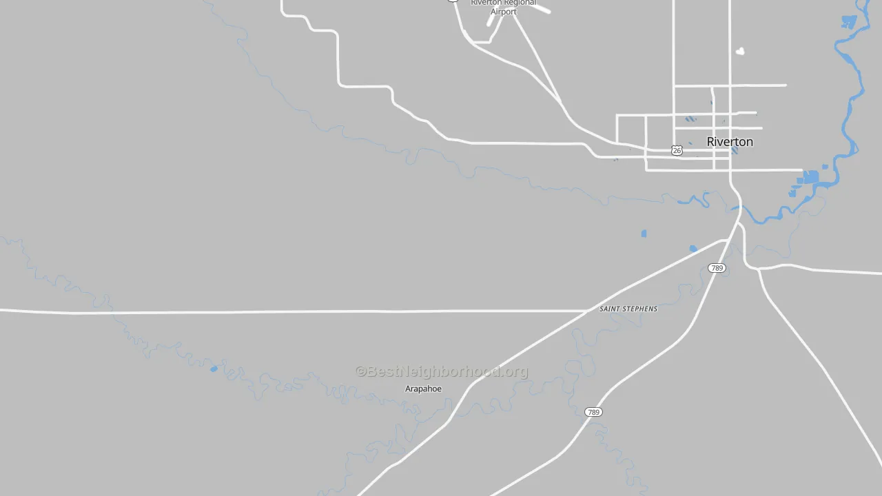 Transit Grade map of Arapahoe, WY