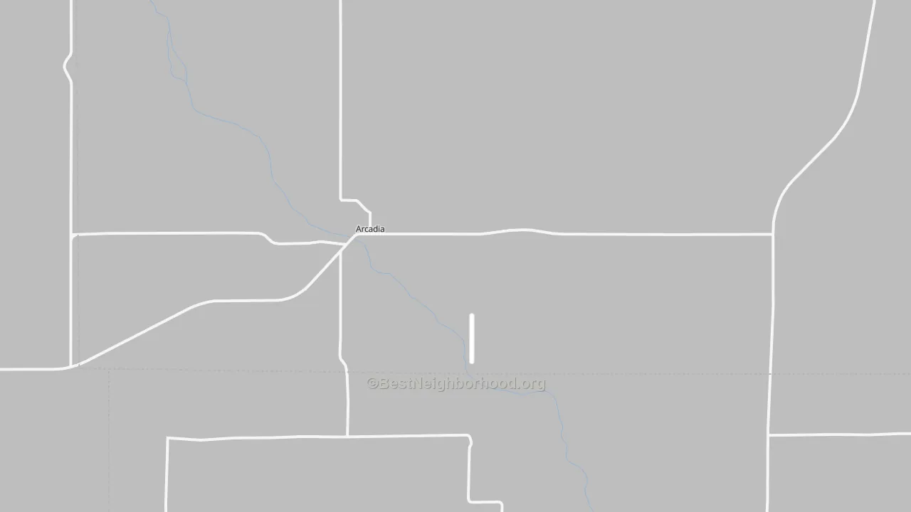 Transit Grade map of Arcadia, NE