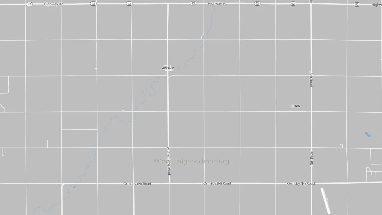 Transit Grade map of Archer, NE