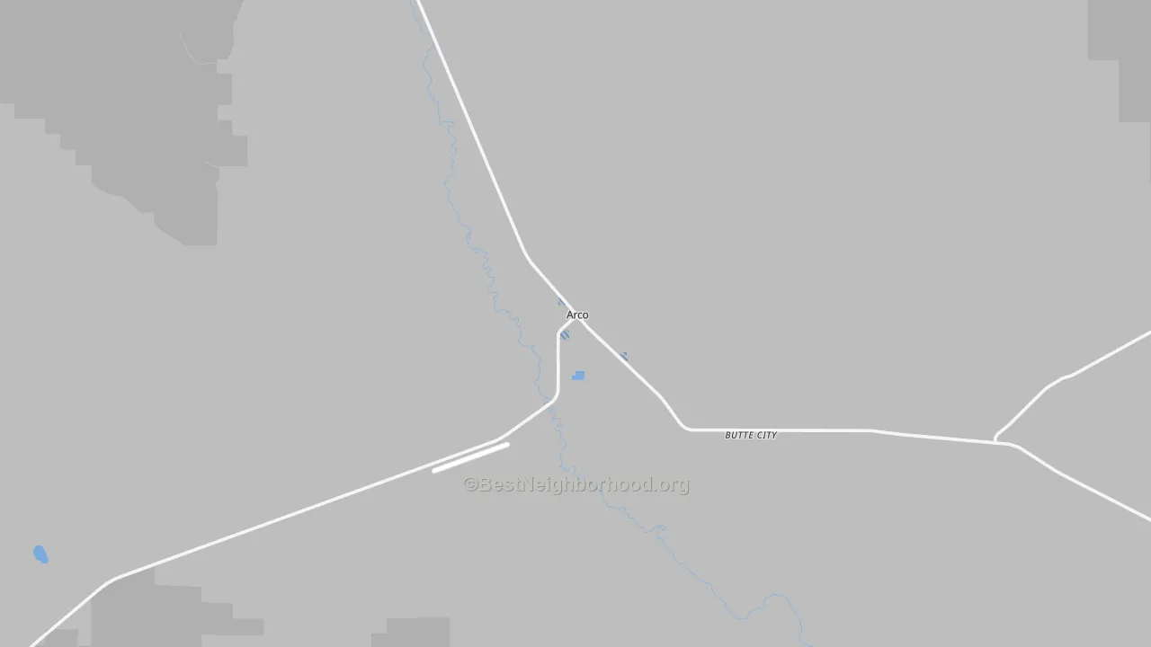 Transit Grade map of Arco, ID
