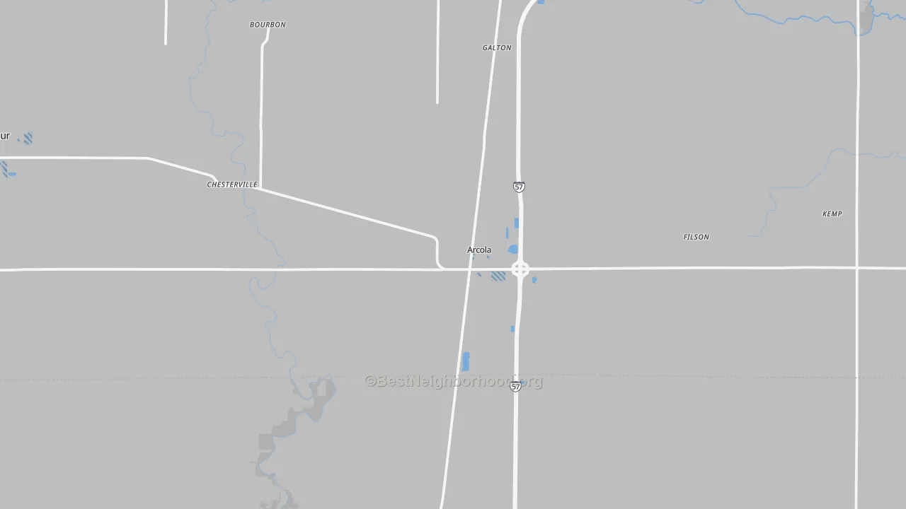 Transit Grade map of Arcola, IL