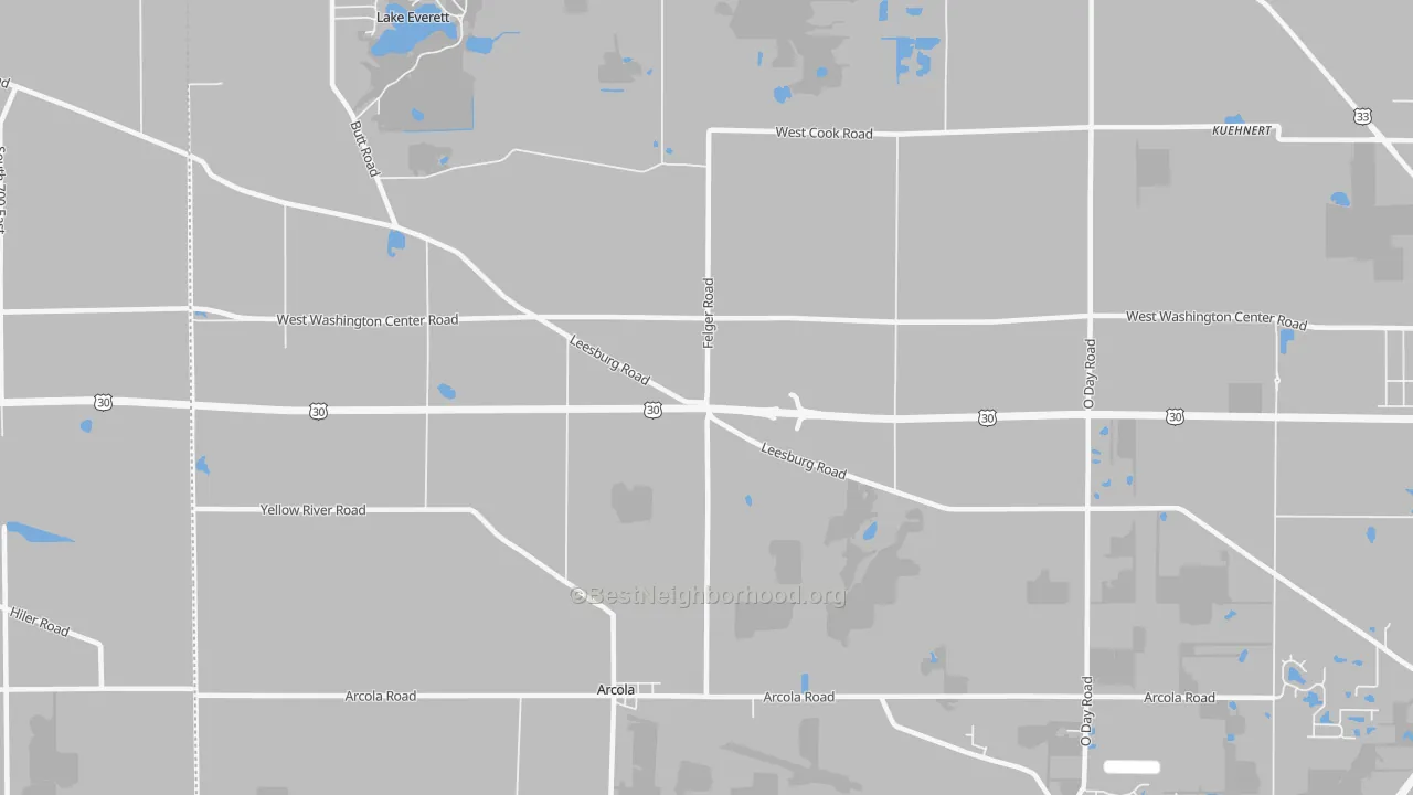 Transit Grade map of Arcola, IN