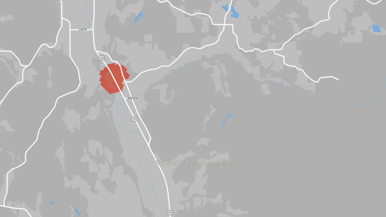 Transit Grade map of Arden, WA