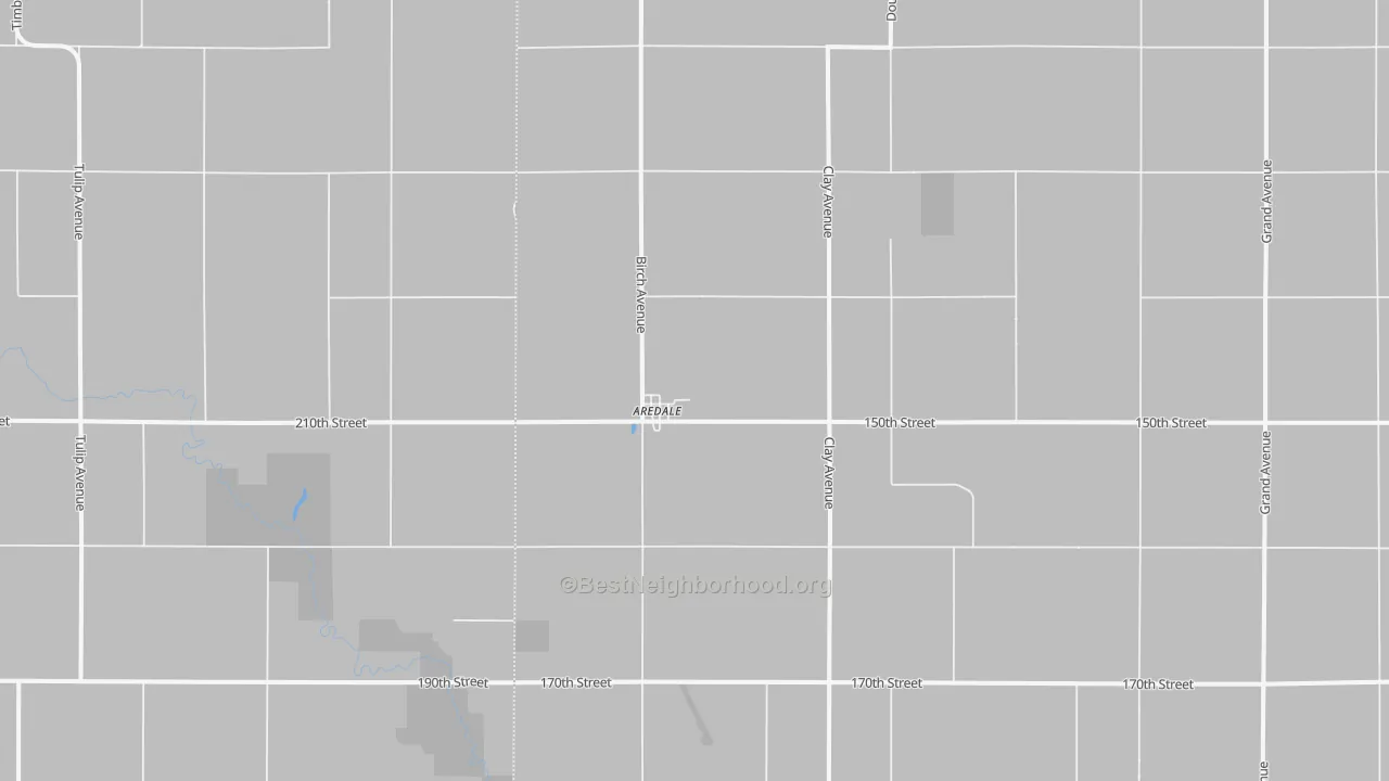 Transit Grade map of Aredale, IA