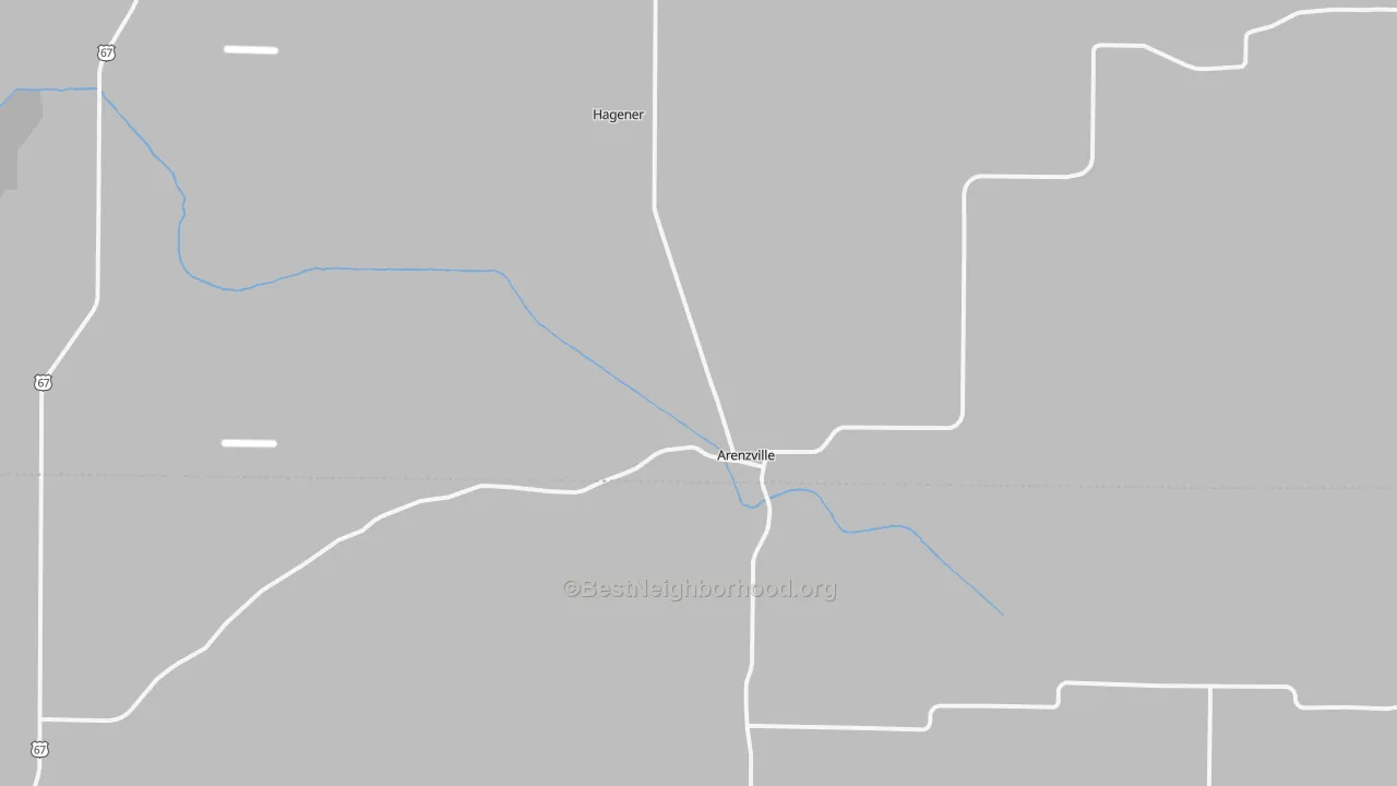 Transit Grade map of Arenzville, IL