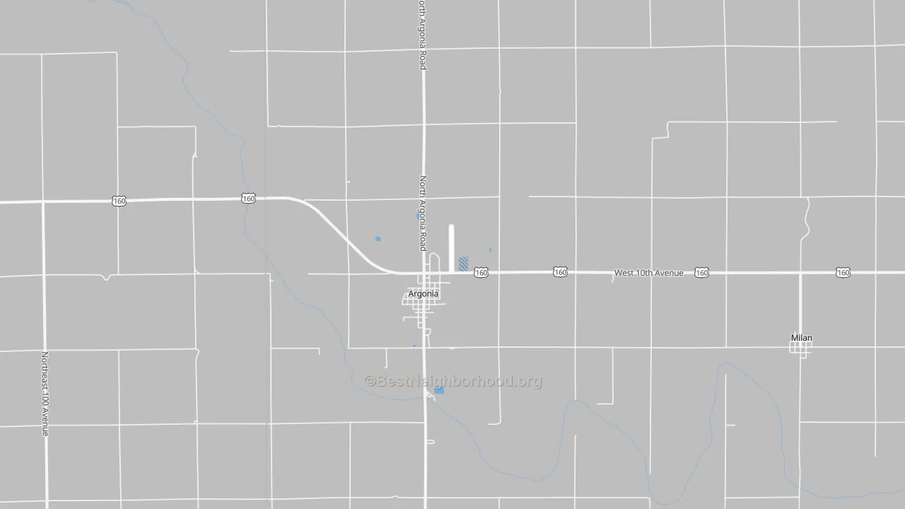 Transit Grade map of Argonia, KS