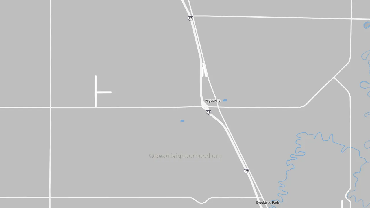 Transit Grade map of Argusville, ND