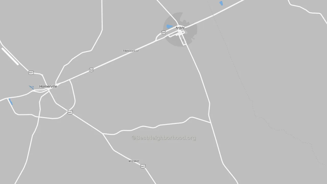 Transit Grade map of Argyle, GA