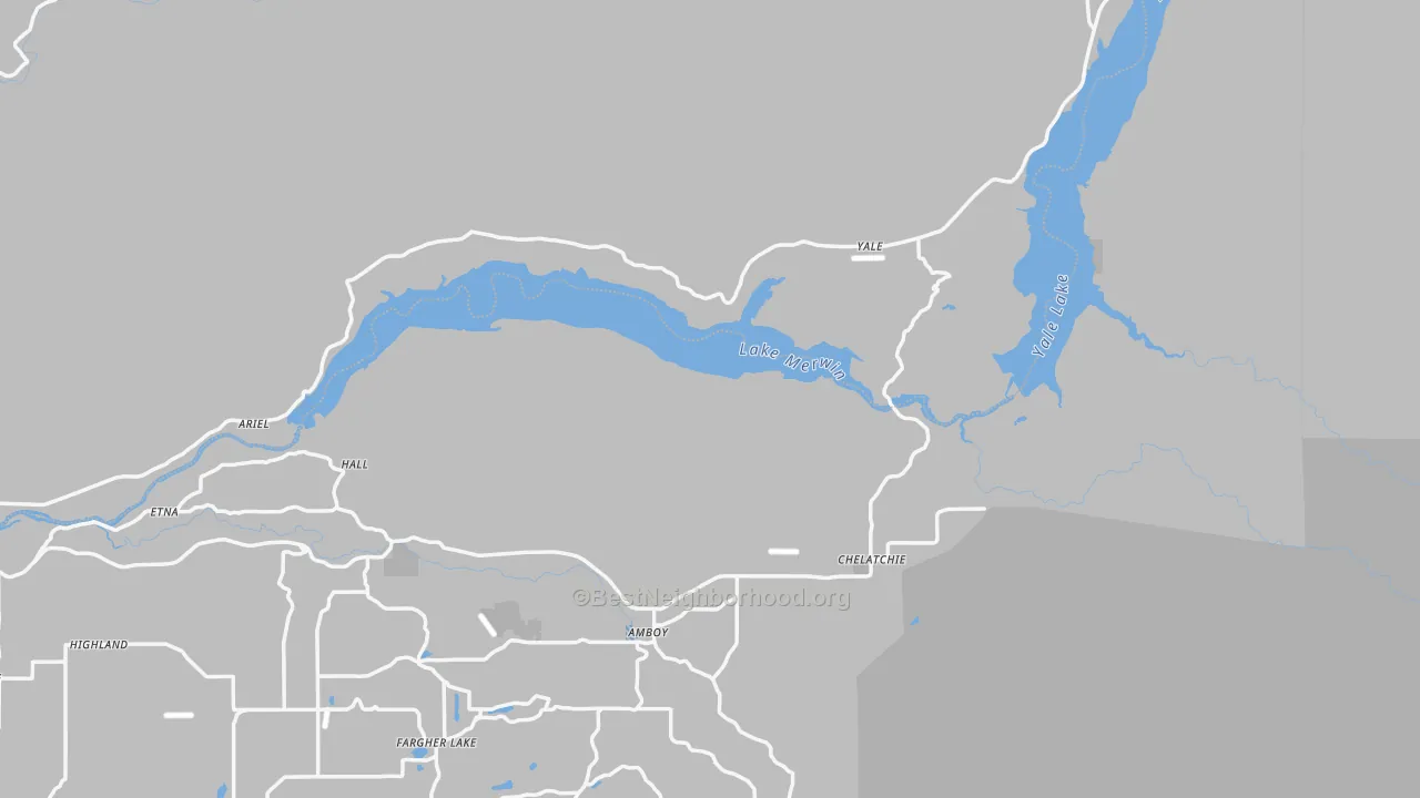Transit Grade map of Ariel, WA
