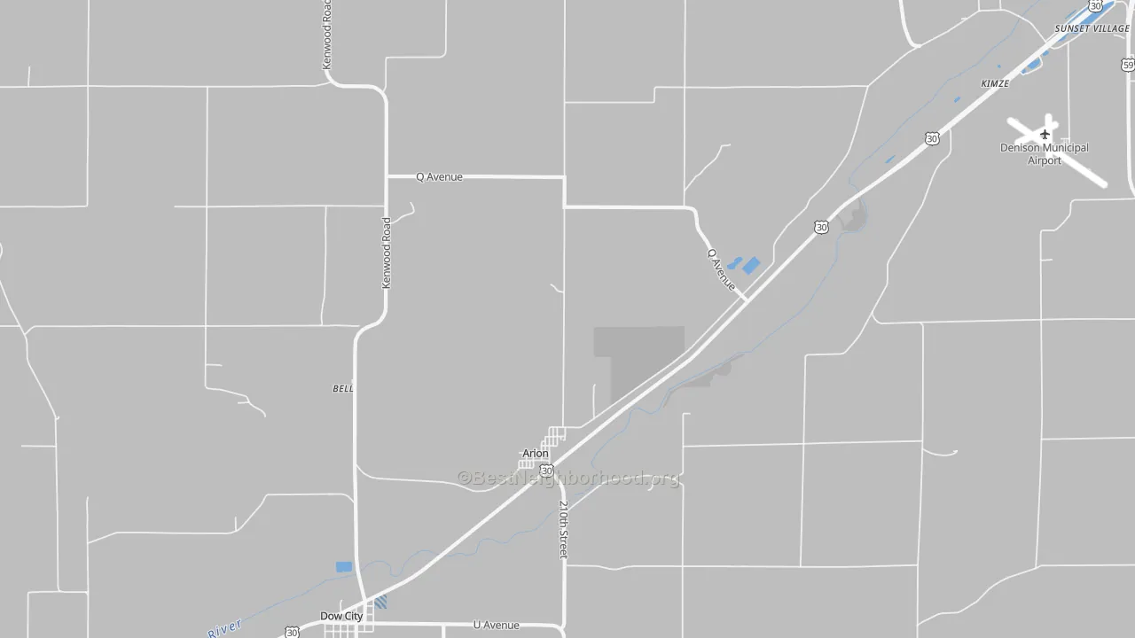 Transit Grade map of Arion, IA