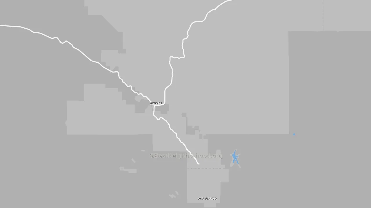 Transit Grade map of Arivaca, AZ