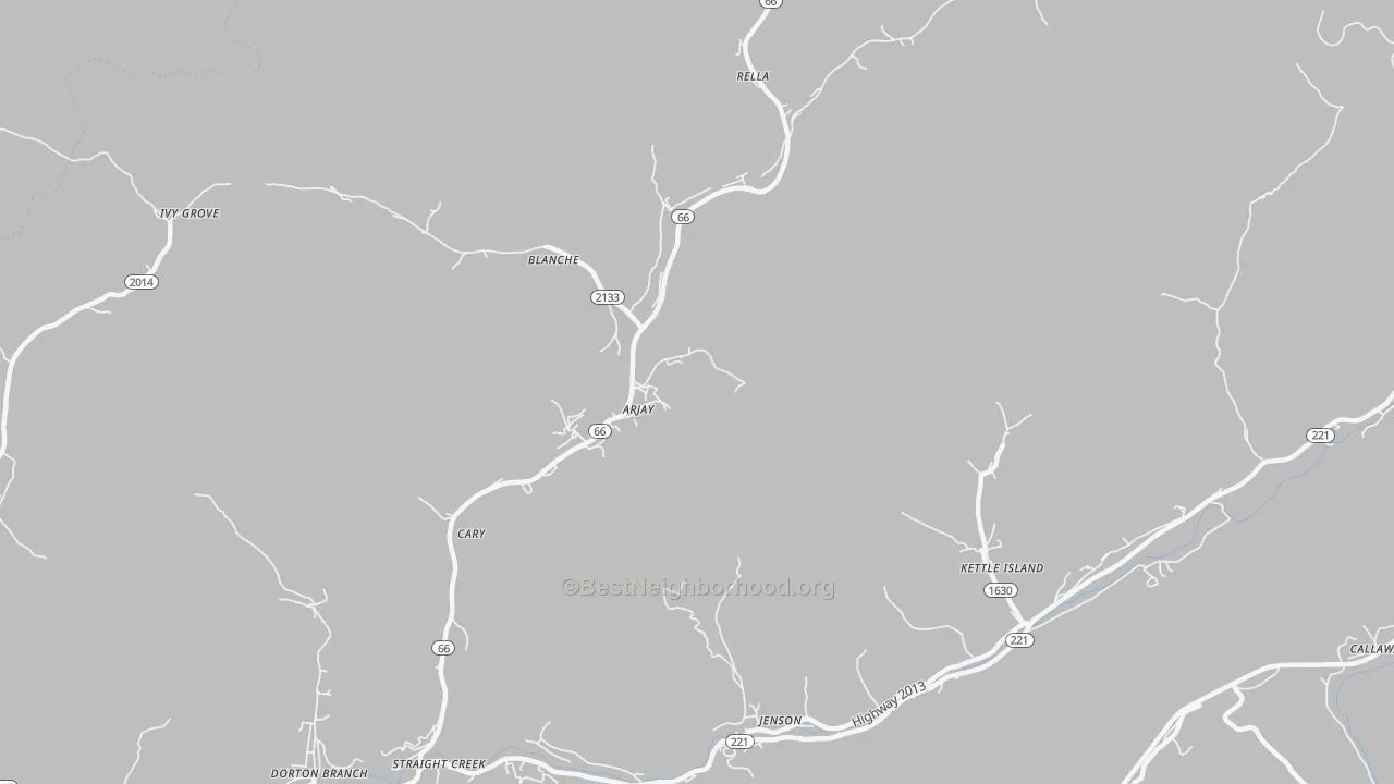 Transit Grade map of Arjay, KY