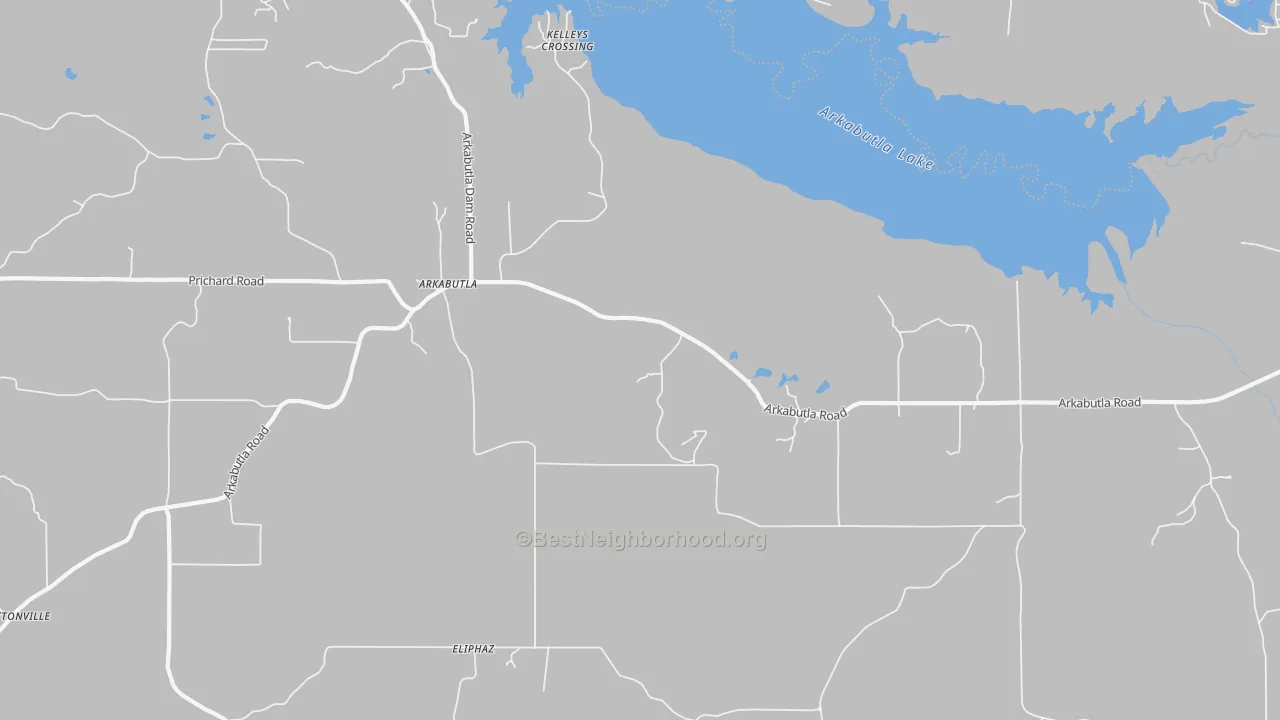 Transit Grade map of Arkabutla, MS