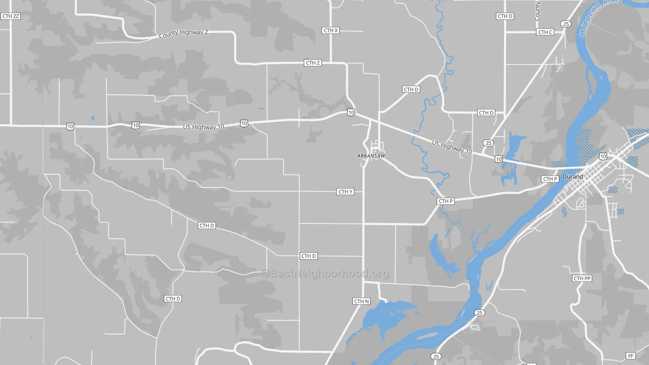 Transit Grade map of Arkansaw, WI