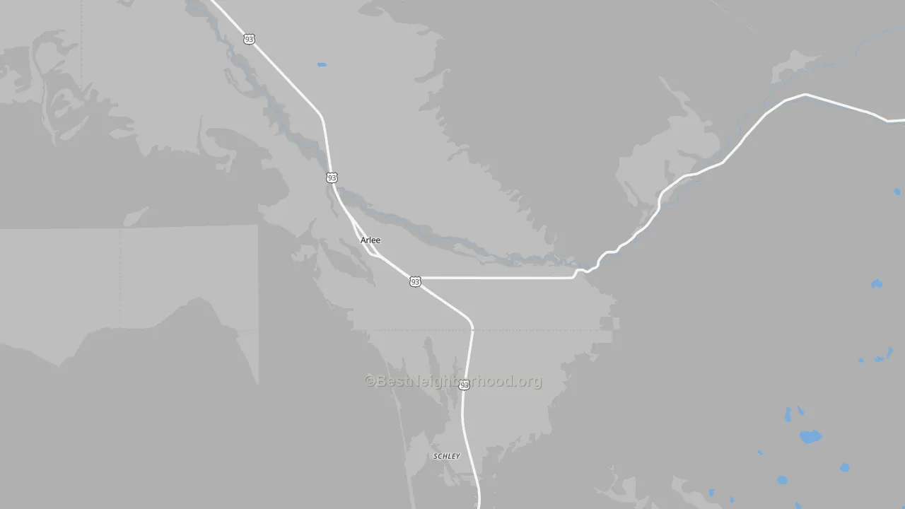 Transit Grade map of Arlee, MT