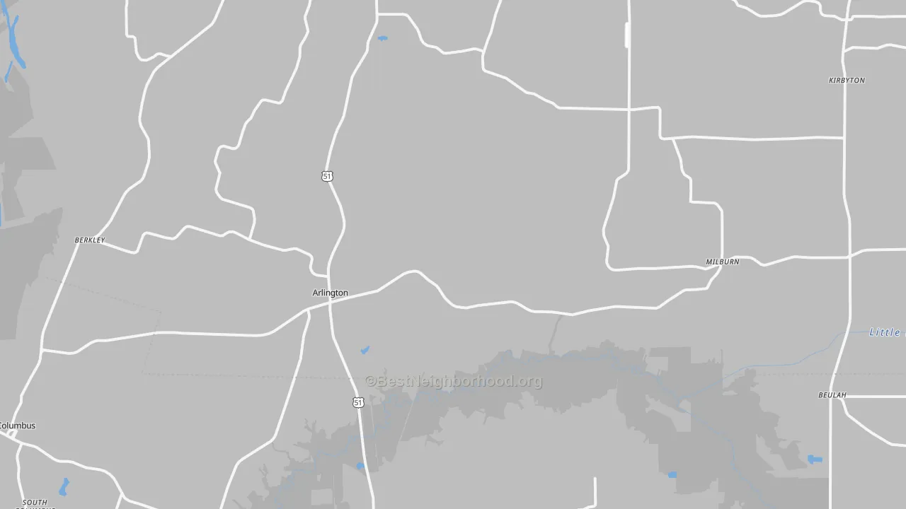 Transit Grade map of Arlington, KY