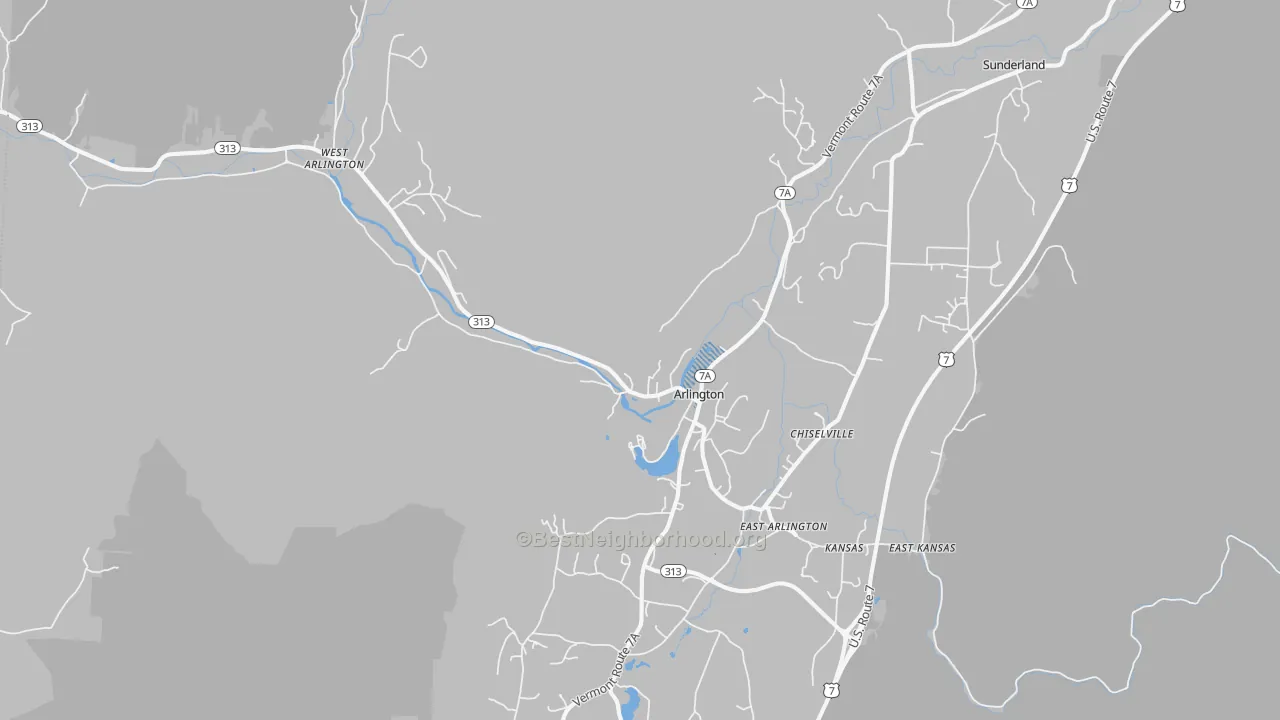 Transit Grade map of Arlington, VT