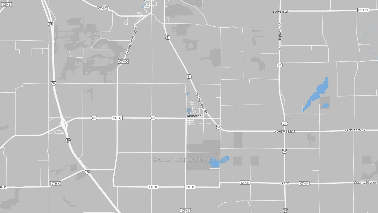 Transit Grade map of Arlington, WI