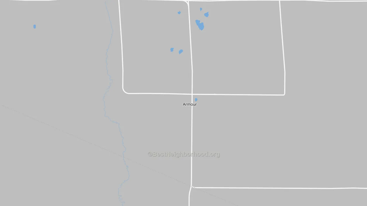 Transit Grade map of Armour, SD