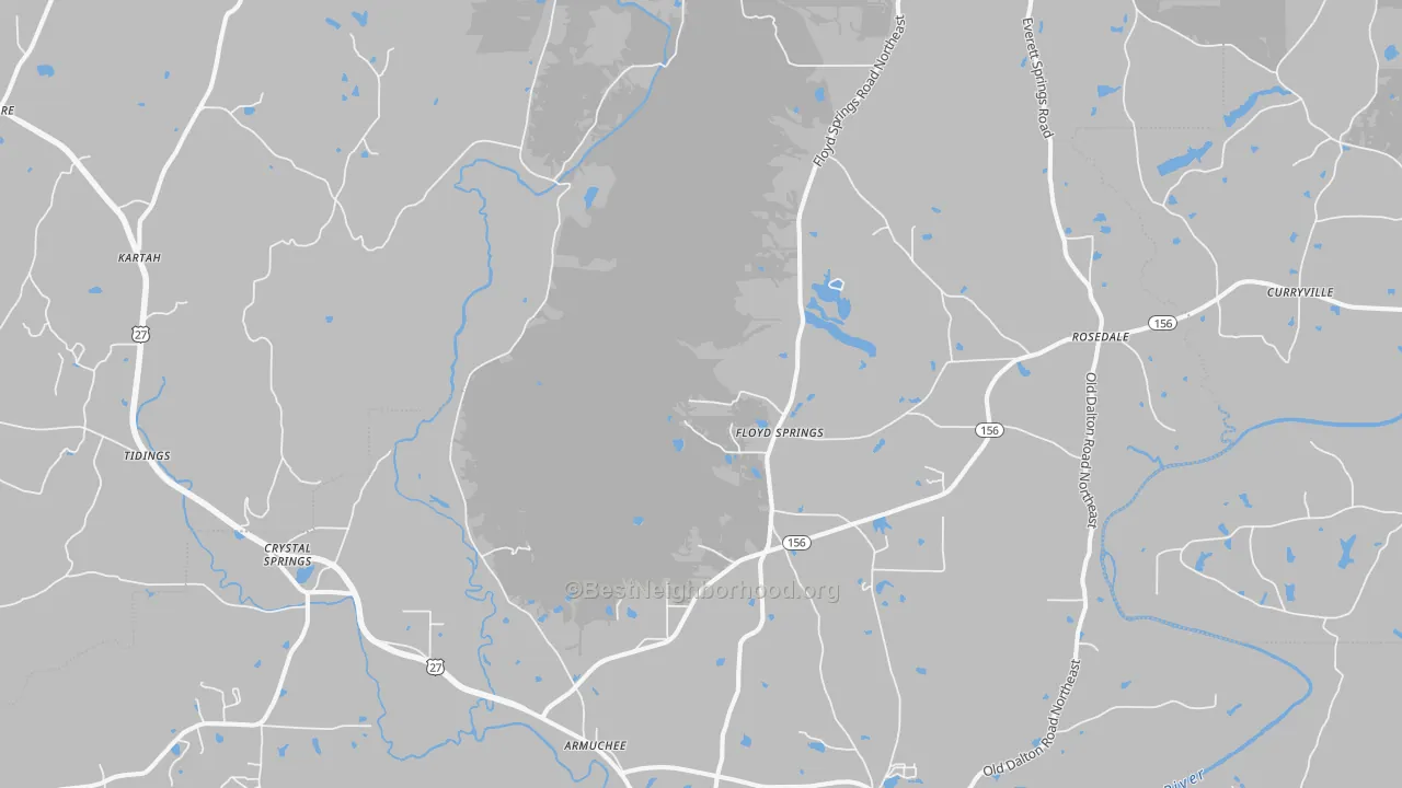 Transit Grade map of Armuchee, GA