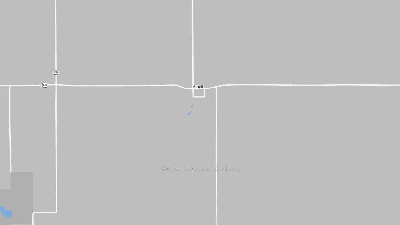 Transit Grade map of Arnett, OK