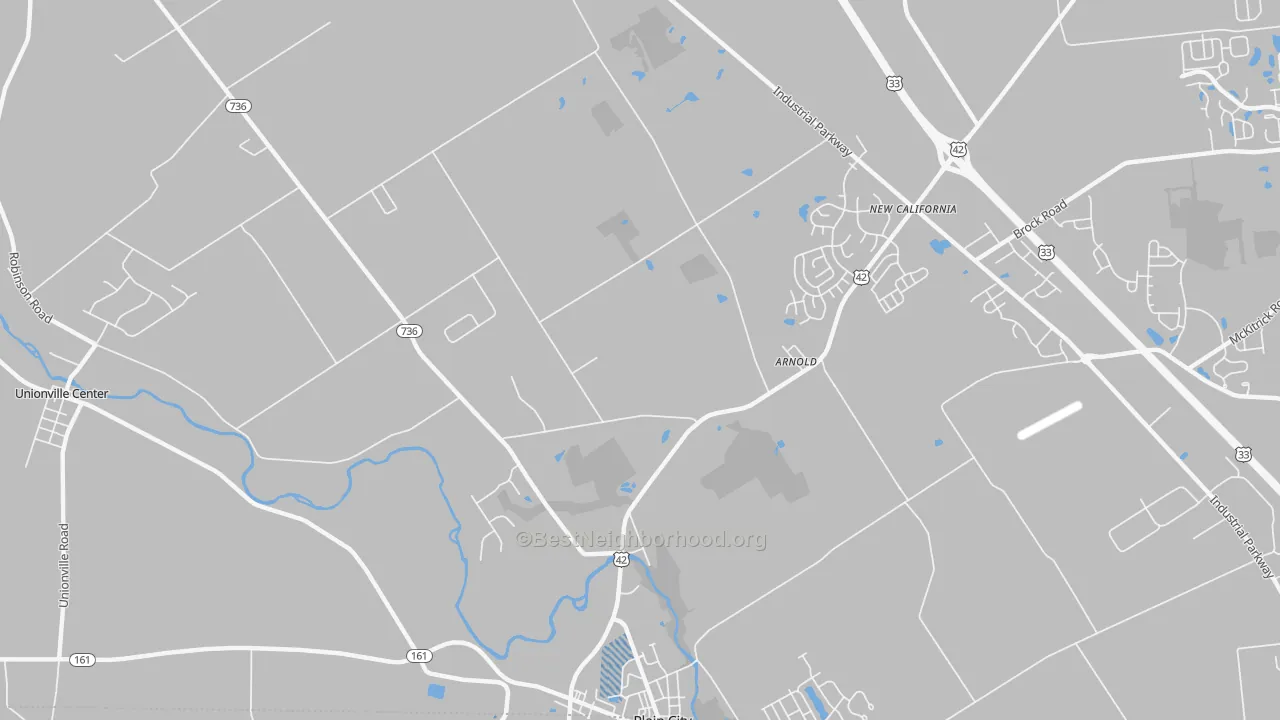 Transit Grade map of Arnold, OH