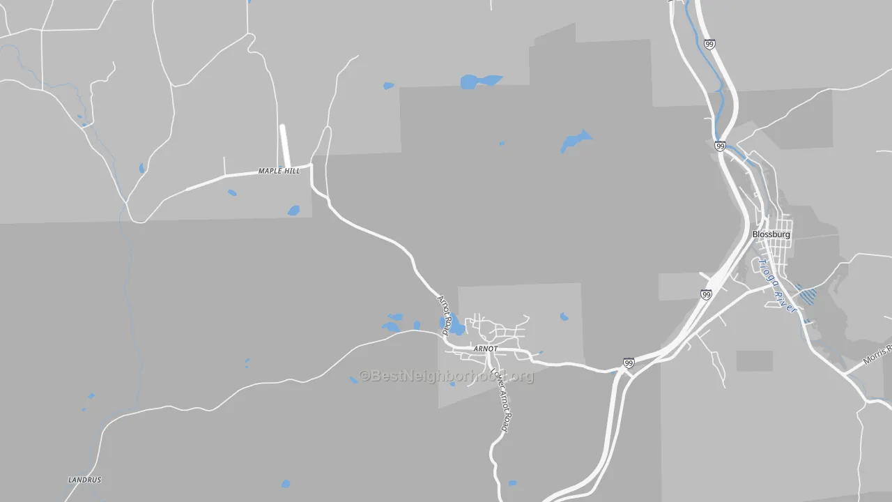 Transit Grade map of Arnot, PA
