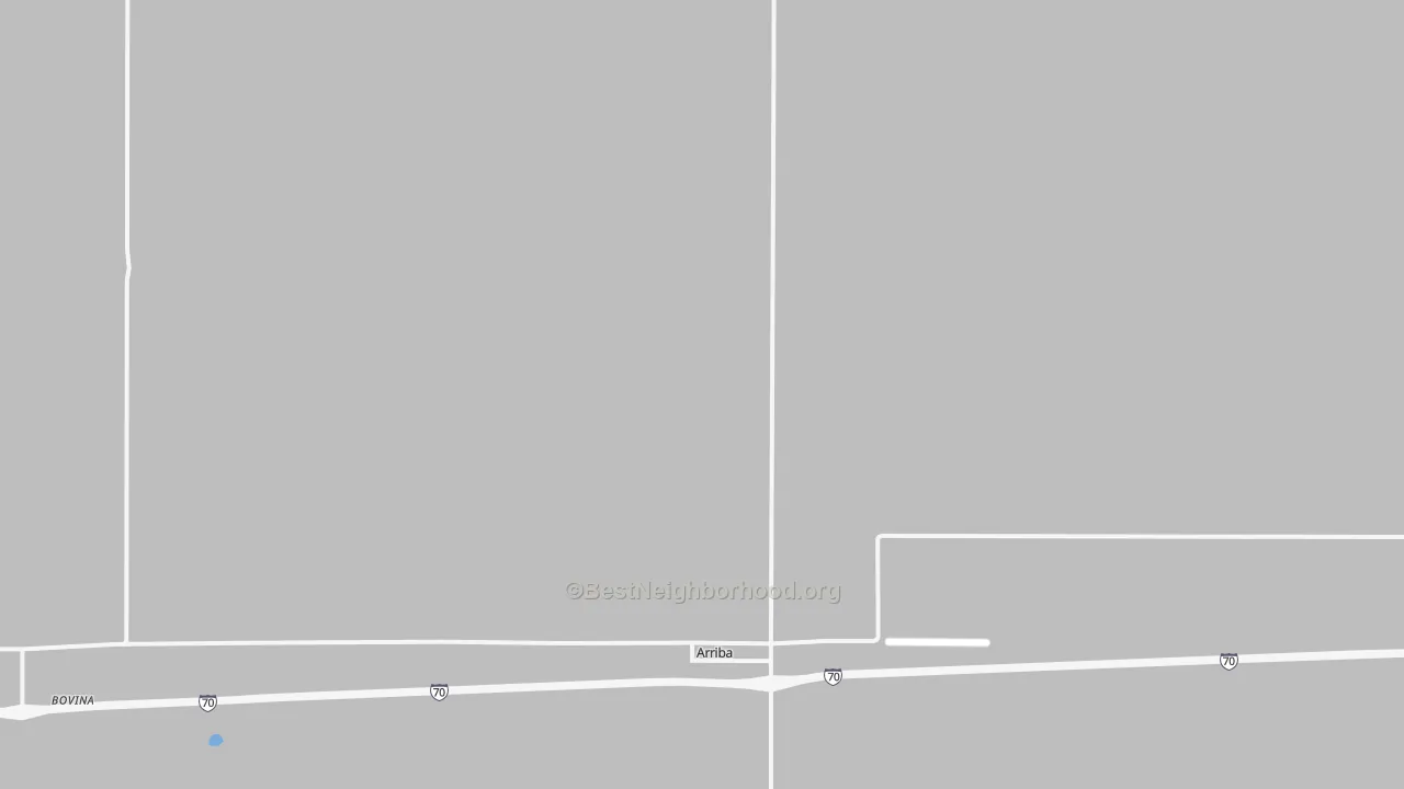 Transit Grade map of Arriba, CO