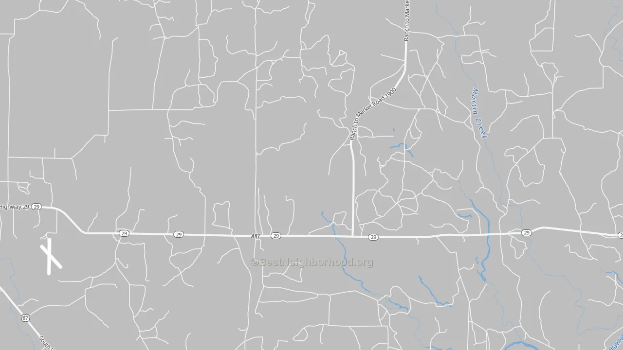 Transit Grade map of Art, TX