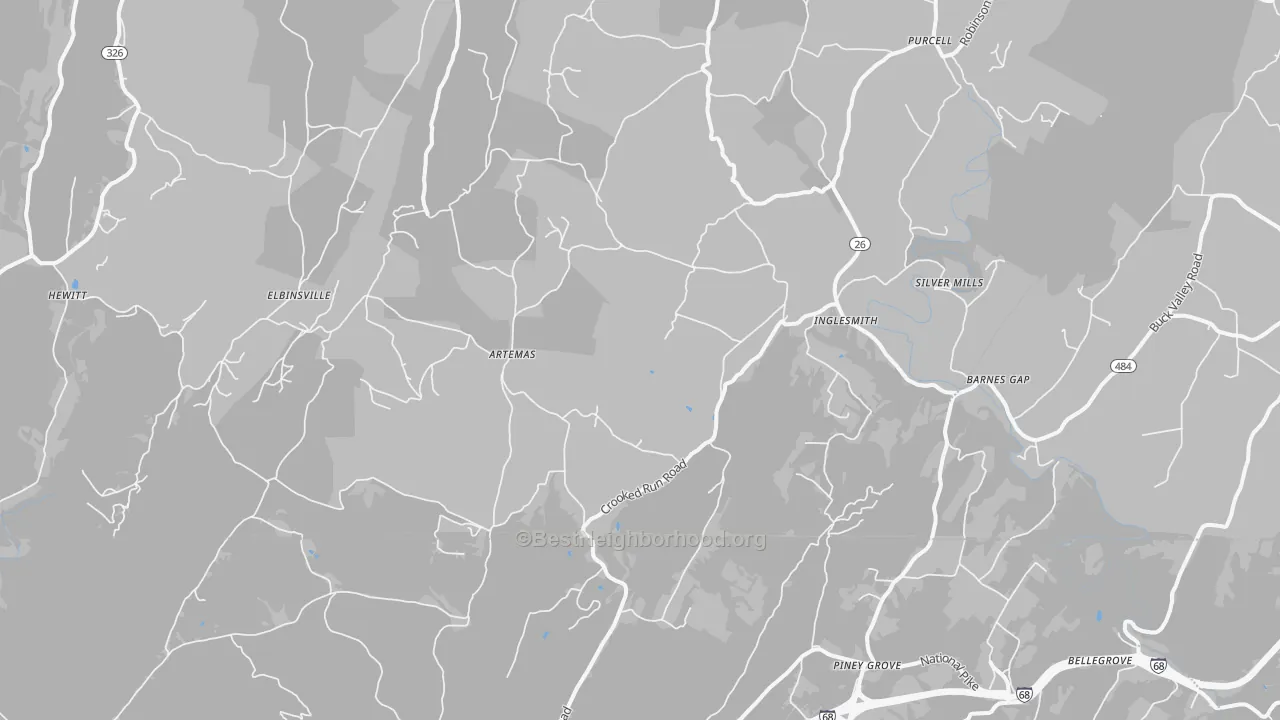 Transit Grade map of Artemas, PA