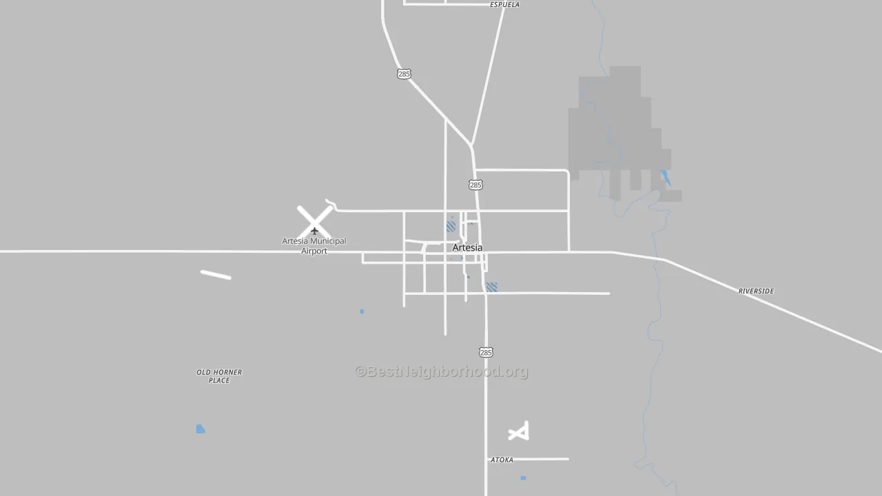 Transit Grade map of Artesia, NM
