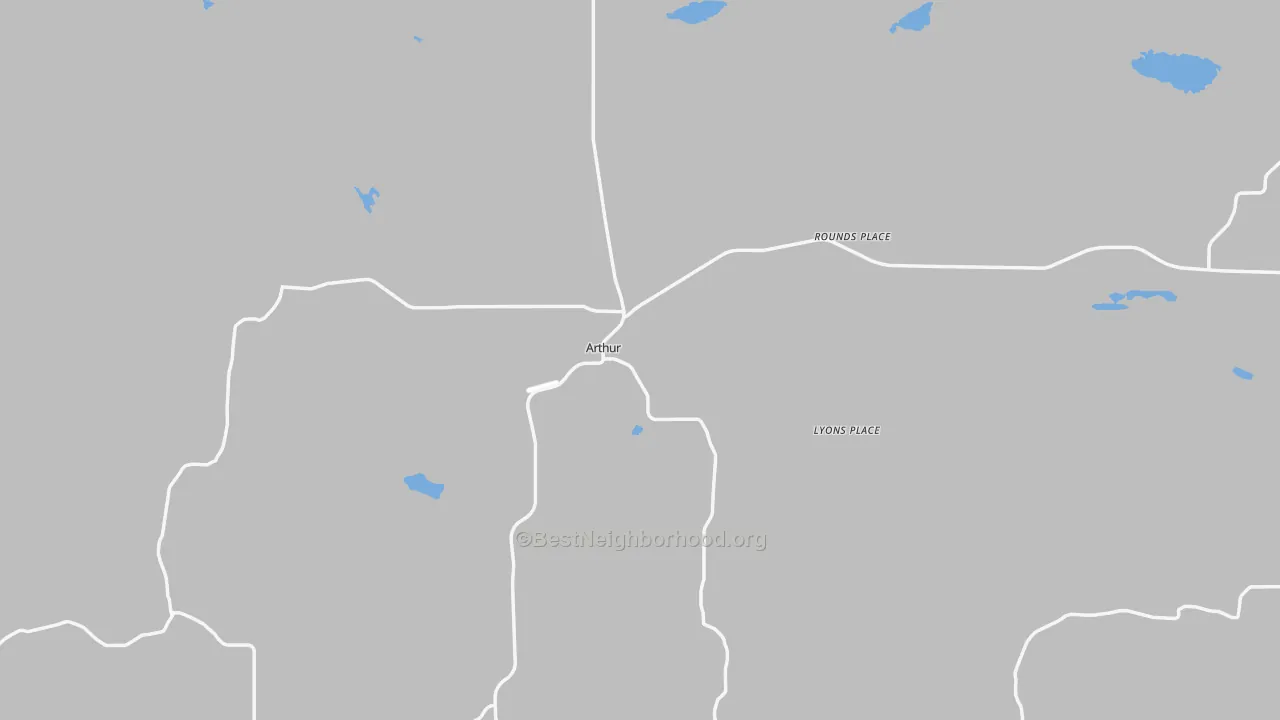 Transit Grade map of Arthur County, NE