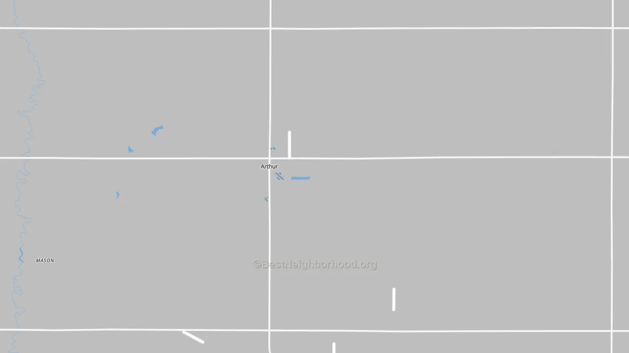 Transit Grade map of Arthur, ND