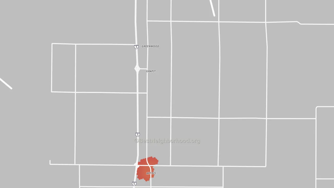 Transit Grade map of Artois, CA